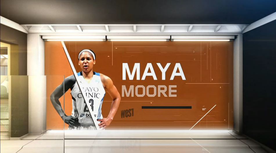 West rides MVP Maya Moore late, takes down East in All-Star Game